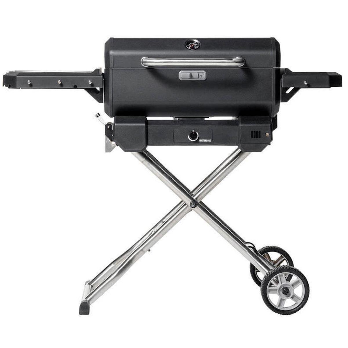 Masterbuilt Portatif Smoker Kömürlü Katlanır Bacasız Kapaklı Dikdörtgen Tekerlekli Ayaklı Barbekü