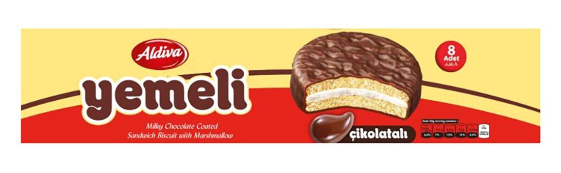 Aldiva Yemeli Marshmallowlu Çikolatalı Bisküvi 240 gr