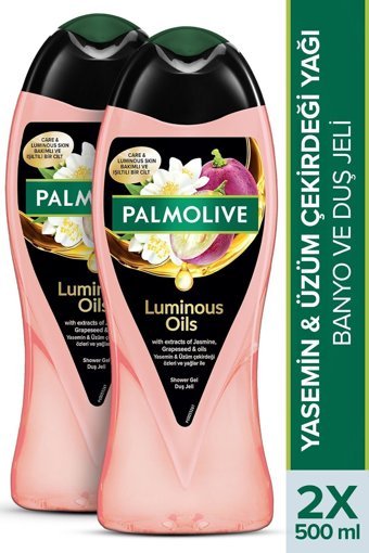 Palmolive Luminious Oils Üzüm Çekirdeği-Yasemin Nemlendirici Duş Jeli 2x500 ml