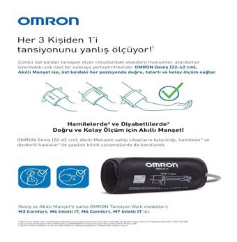Omron M7 Intelli It 2 Kullanıcı 100 Ölçüm Dijital Koldan Tam Otomatik Tansiyon Aleti