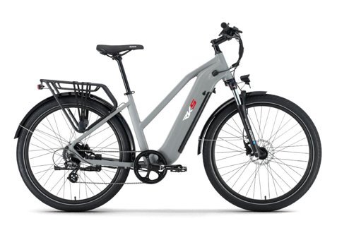Rks Nc20 750 W 120 km 27.5 Jant 8 Vites Yol / Yarış Elektrikli Bisiklet Gri