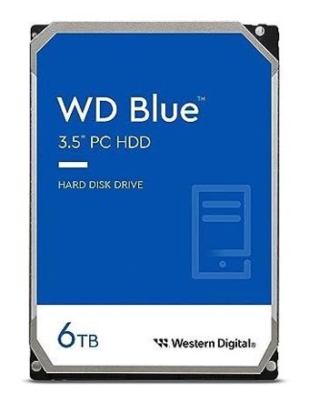 Western Digital Blue WD60EZAZ 6 TB 3.5 inç 5400 RPM 256 MB SATA 6.0 PC Harddisk