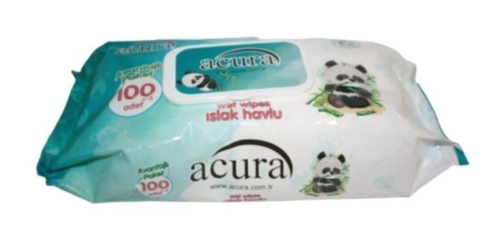 Acura 100 Yaprak Islak Mendil