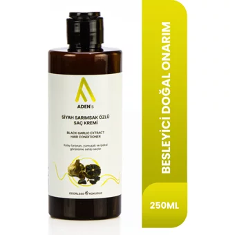 Adens Dökülme Karşıtı Siyah Sarımsak Saç Kremi 250 ml