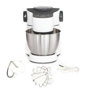 Tefal Wizzo QB317 Paslanmaz Çelik 1000 W 4 lt Standlı Hamur Yoğurma ve Mutfak Şefi Beyaz