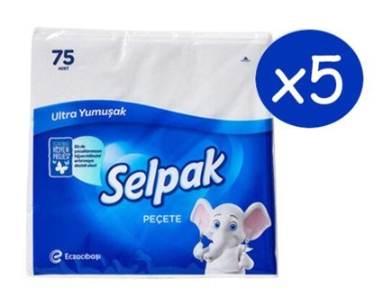 Selpak Kağıt Peçete 5x75'li