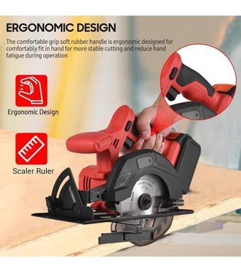 Hallow E22205EU 20 V 3800 devir/dk 140 mm Açılı Kesim Kablosuz Akülü Şarjlı Daire Testere