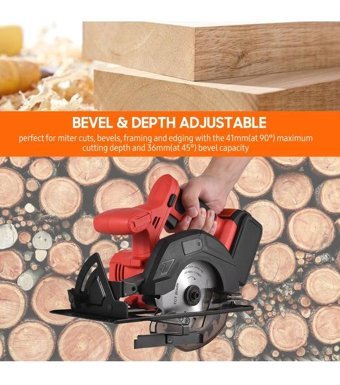 Hallow E22205EU 20 V 3800 devir/dk 140 mm Açılı Kesim Kablosuz Akülü Şarjlı Daire Testere