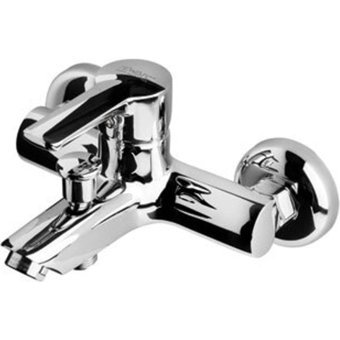 Newarc Premium 832511 Krom Çiftli Aç Kapa Yarı Ankastre Kare Banyo Bataryası Gümüş