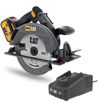 Cat DX53BC 18 V 5500 devir/dk 185 mm Açılı Kesim Kablosuz Akülü Şarjlı Daire Testere