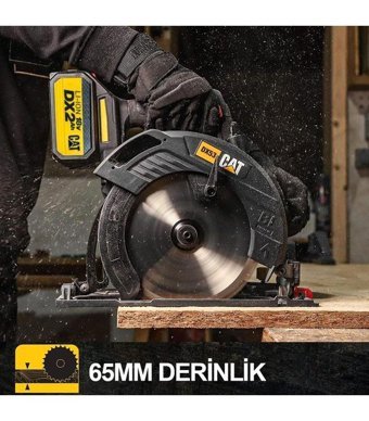 Cat DX53BC 18 V 5500 devir/dk 185 mm Açılı Kesim Kablosuz Akülü Şarjlı Daire Testere