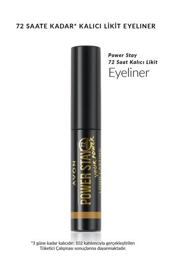 Avon Power Stay Suya Dayanıklı Mat Siyah Kalıcı İnce Uçlu Keçe Likit Eyeliner
