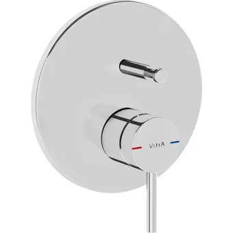 Vitra Origin A42620 Krom Tekli Çevirmeli Ankastre Banyo Bataryası Gümüş