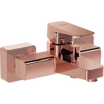 Artema Root Square A4273726 Krom Çiftli Aç Kapa Yarı Ankastre Kare Banyo Bataryası Gümüş