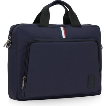 U.S. Polo Assn. 22475 Düz İki Gözlü Kumaş Laptop Kılıfı Lacivert