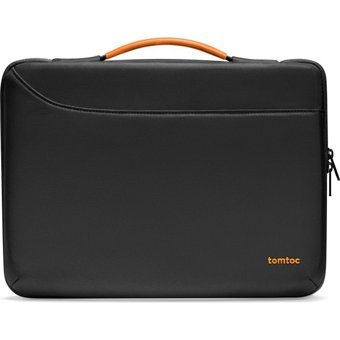 Tomtoc Defender A22 Baskılı Tek Gözlü Polyester 16 inç Laptop Kılıfı Siyah