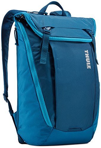Thule Enroute Baskılı İki Gözlü Kumaş Sırt Çantası Laptop Çantası Mavi