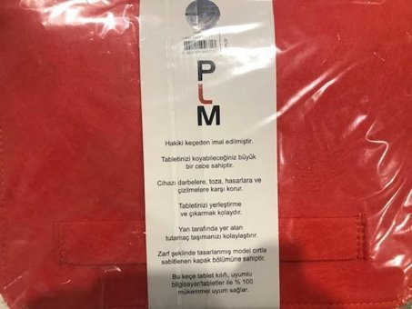 Dolly Düz Tek Gözlü Keçe 13 inç Laptop Kılıfı Turuncu