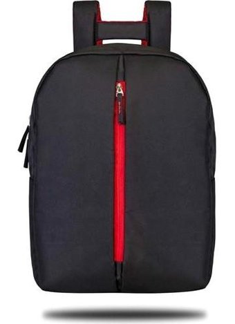 Classone Bp-M300 Roma Düz İki Gözlü Su Geçirmez Kumaş Sırt Çantası Laptop Çantası Siyah
