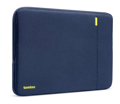 Tomtoc A13C2B2 Baskılı Tek Gözlü Polyester 13 inç Laptop Kılıfı Lacivert