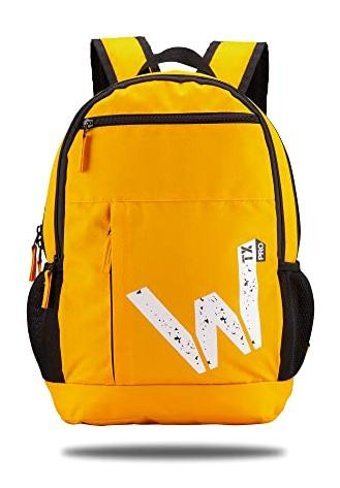 Classone BP-WTX108 Baskılı Üç Gözlü Su Geçirmez Kumaş 15.6 inç Sırt Çantası Laptop Çantası Sarı