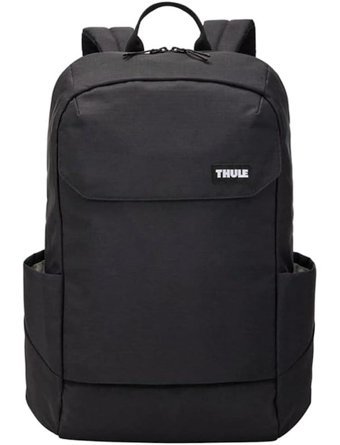 Thule Lithos Baskılı İki Gözlü Kumaş Sırt Çantası Laptop Çantası Siyah