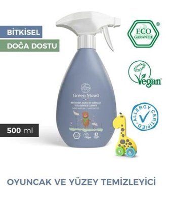 Green Mood Bitkisel Vegan Çok Amaçlı Sprey Organik Limonotu & Nane Kokulu Yüzey Temizleyici 500 ml