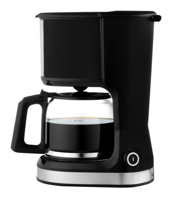 Vestel Keyif 20 Çelik Filtreli Cam 1 lt Hazneli 8 Fincan Akıllı 750 W Siyah Filtre Kahve Makinesi
