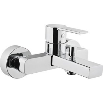 Artema A41937 Flo S Krom Çiftli Aç Kapa Yarı Ankastre Kare Banyo Bataryası Gümüş