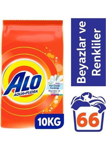 Alo Kar Çiçeği Beyazlar İçin Toz Deterjan 10 kg