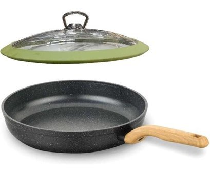 Korkmaz İndüksiyon Granit Kaplama 26 cm Tava Yeşil