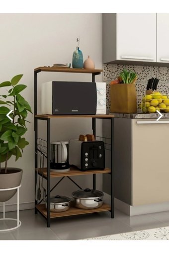 Teknik Ahşap 4 Raflı Çok Amaçlı Dolap Kahverengi 130 x 30 x 60 cm