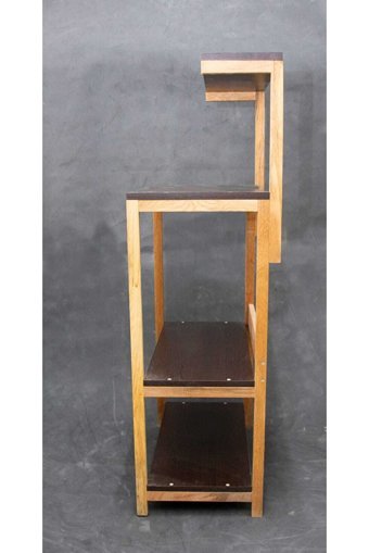 Teknik Ahşap 4 Raflı Çok Amaçlı Dolap Kahverengi 130 x 30 x 60 cm