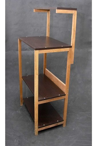Teknik Ahşap 4 Raflı Çok Amaçlı Dolap Kahverengi 130 x 30 x 60 cm