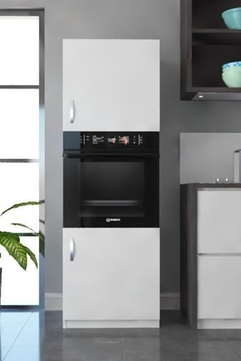 Dekorstilim 2 Kapaklı 4 Raflı Çok Amaçlı Dolap Beyaz 144 x 57 x 56 cm