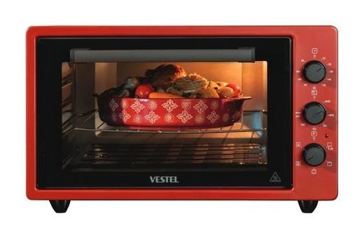 Vestel MF 42 MK 42 lt Izgaralı Mini Fırın Kırmızı