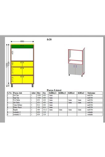Erahome Mdf 2 Kapaklı 4 Raflı Çok Amaçlı Dolap Beyaz 120 x 65 x 40 cm