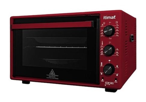 İtimat 4020 40 lt Izgaralı Mini Fırın Kırmızı