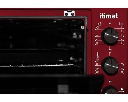 İtimat 4020 40 lt Izgaralı Mini Fırın Kırmızı