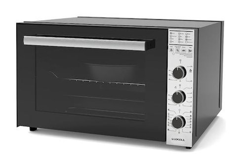 Luxell LX-9655 70 lt Izgaralı Fanlı Mini Fırın Inox-Siyah