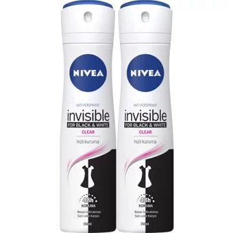 Nivea Invısıble Black&White Sprey Deodorant 2x150 ml