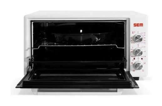 Sem SC-4602 46 lt Izgaralı Fanlı Midi Fırın Beyaz