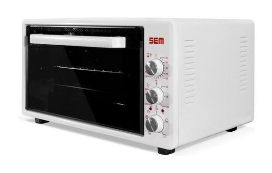 Sem SC-4602 46 lt Izgaralı Fanlı Midi Fırın Beyaz