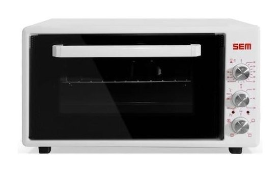Sem SC-4602 46 lt Izgaralı Fanlı Midi Fırın Beyaz
