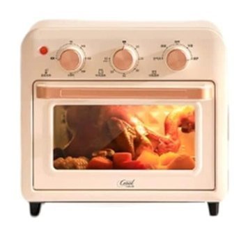 Fressi AF-01 13 lt Izgaralı Retro Midi Fırın Bej