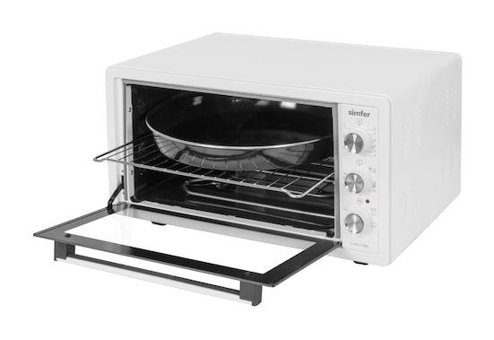 Simfer 4502 45 lt Izgaralı Fanlı Midi Fırın Beyaz
