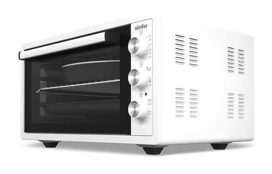 Simfer 4502 45 lt Izgaralı Fanlı Midi Fırın Beyaz