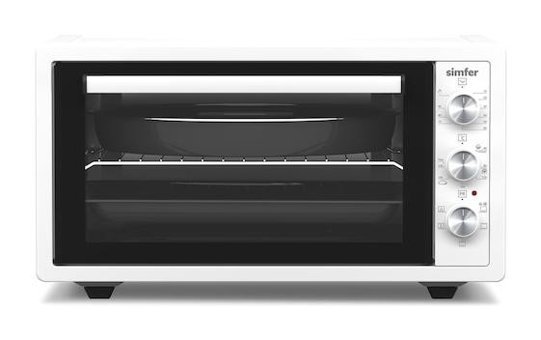 Simfer 4502 45 lt Izgaralı Fanlı Midi Fırın Beyaz