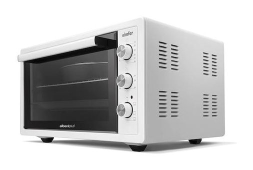 Simfer 4552 45 lt Izgaralı Fanlı Midi Fırın Beyaz
