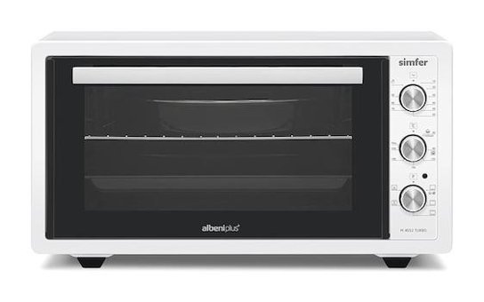 Simfer 4552 45 lt Izgaralı Fanlı Midi Fırın Beyaz